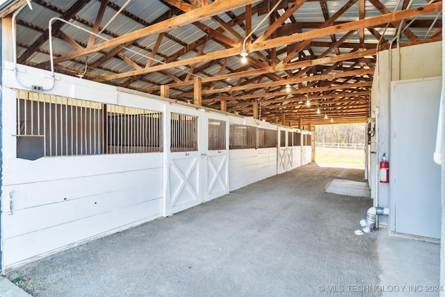 view of horse barn