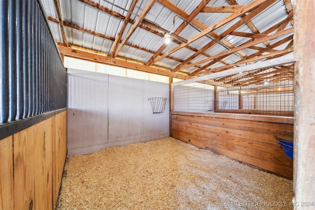 view of horse barn