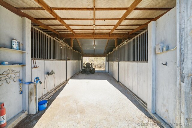 view of horse barn