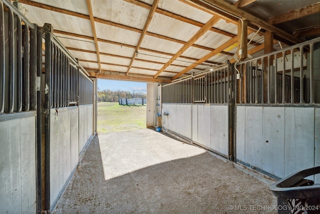 view of stable