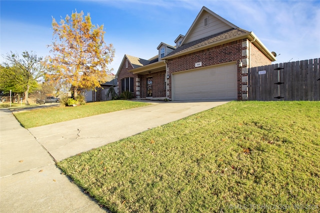 front of property with a front yard