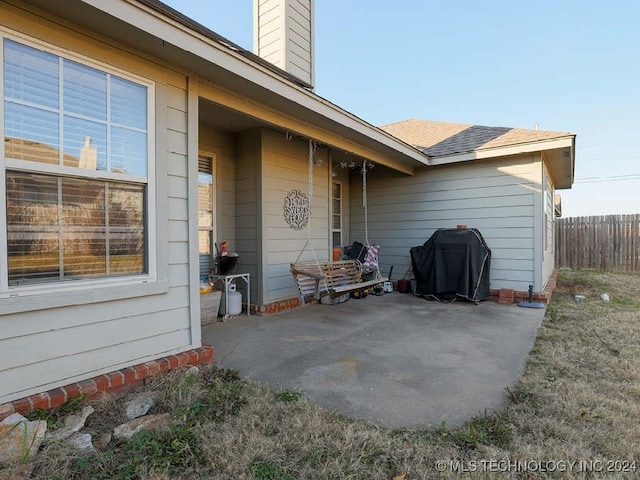 exterior space featuring grilling area