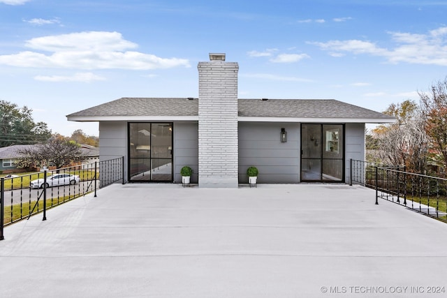 view of rear view of property