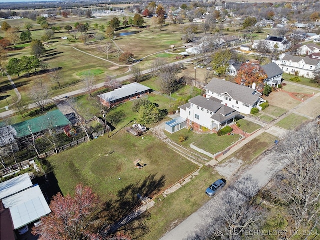 bird's eye view with a residential view