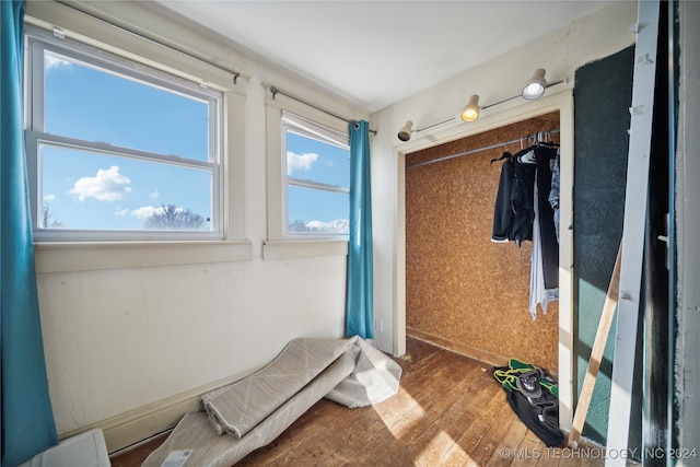 mudroom featuring wood finished floors