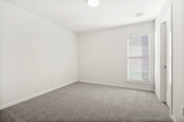 carpeted spare room featuring a wealth of natural light