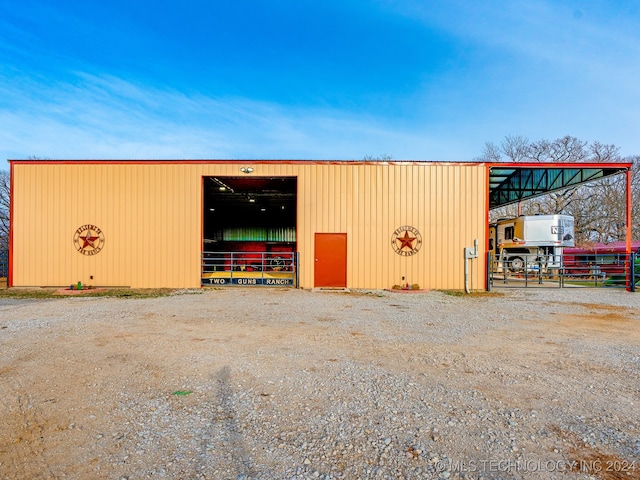 view of outbuilding