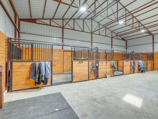 view of horse barn