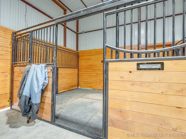 view of horse barn