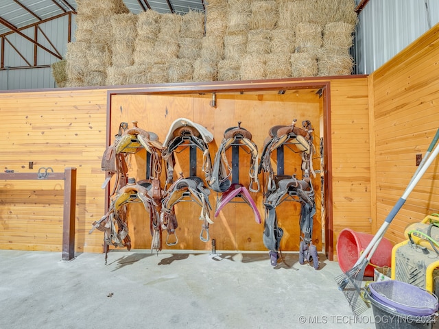 view of horse barn