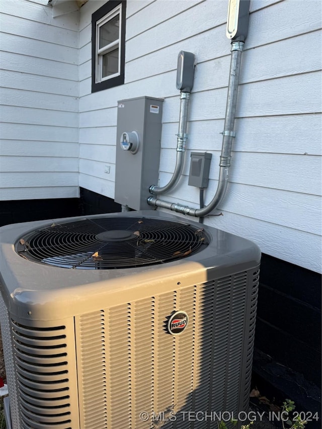 exterior details with cooling unit