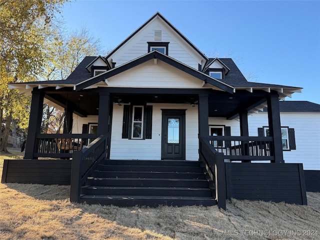 bungalow-style home featuring a porch