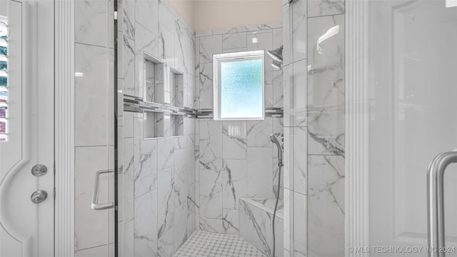 bathroom with walk in shower