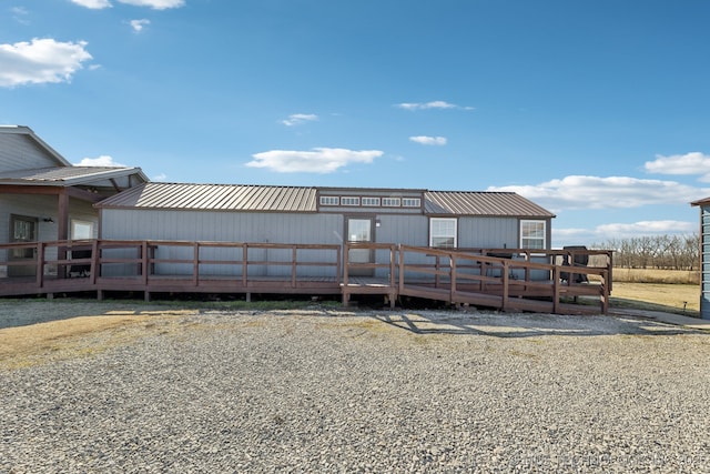 exterior space with a deck