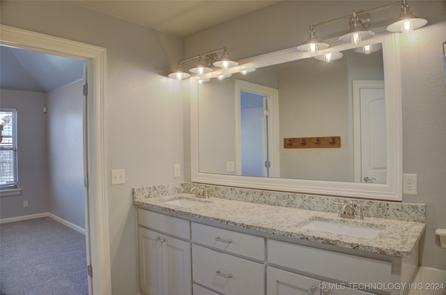 bathroom with vanity