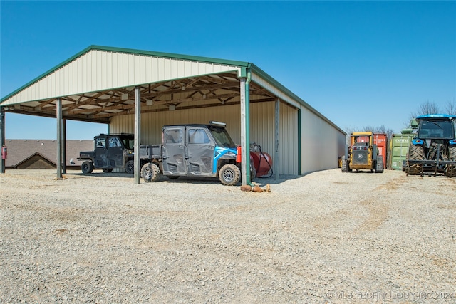 view of vehicle parking