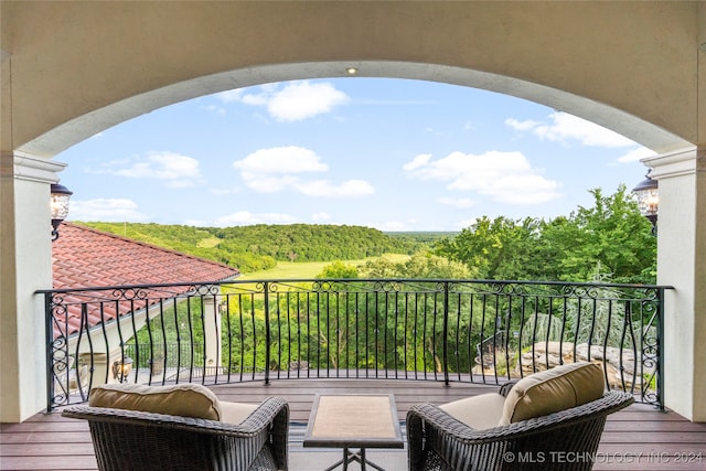 view of balcony