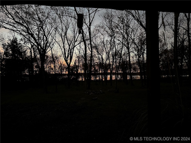 view of nature at dusk