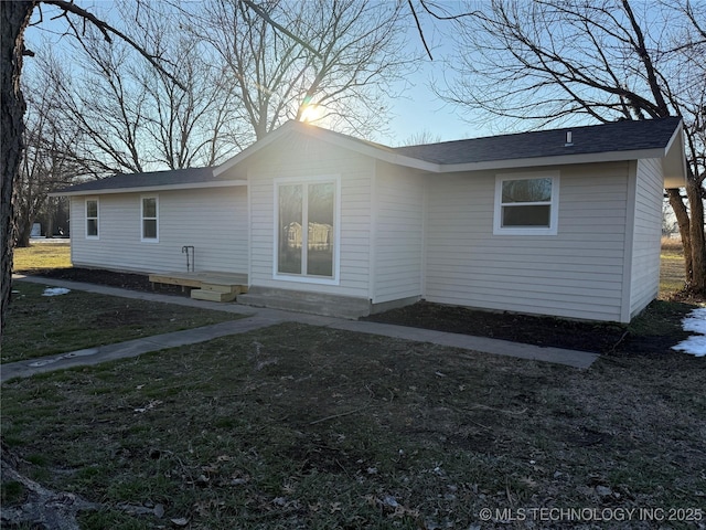 view of rear view of property