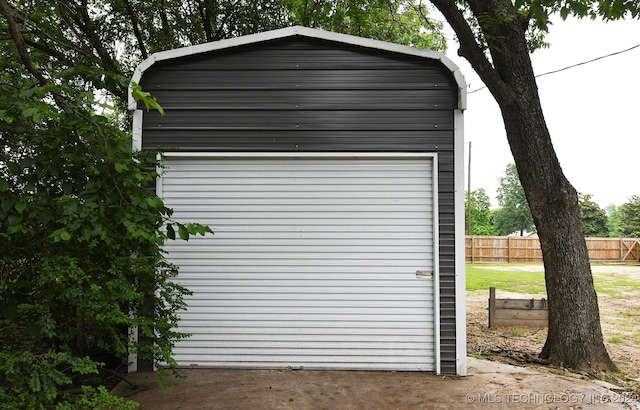 304 S Blackstone St, Vian, OK 74962 - garage with a storage shed