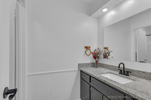 bathroom featuring vanity