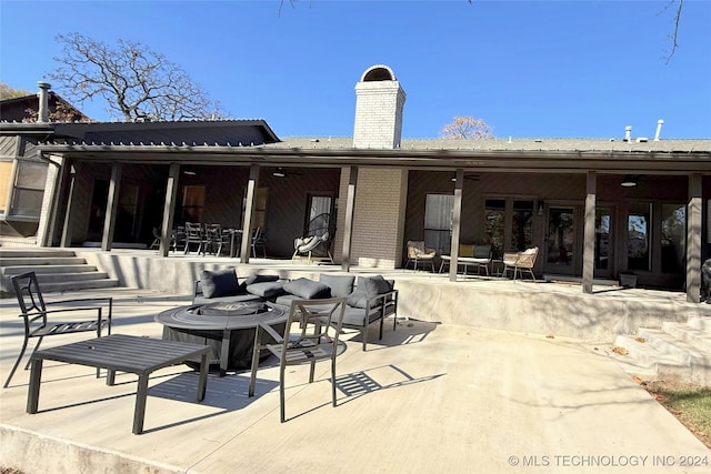 view of patio / terrace featuring outdoor lounge area