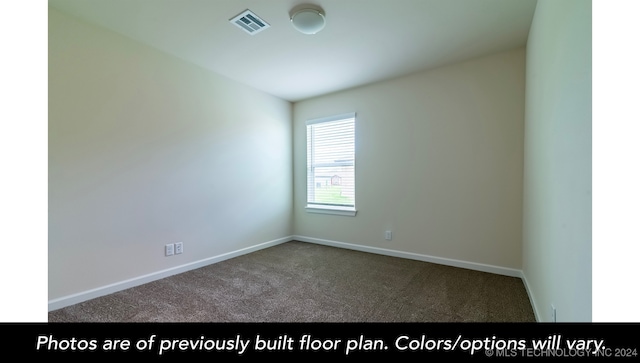 view of carpeted empty room