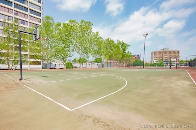 view of basketball court