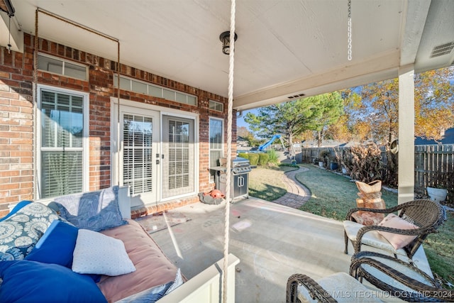 view of patio / terrace with grilling area