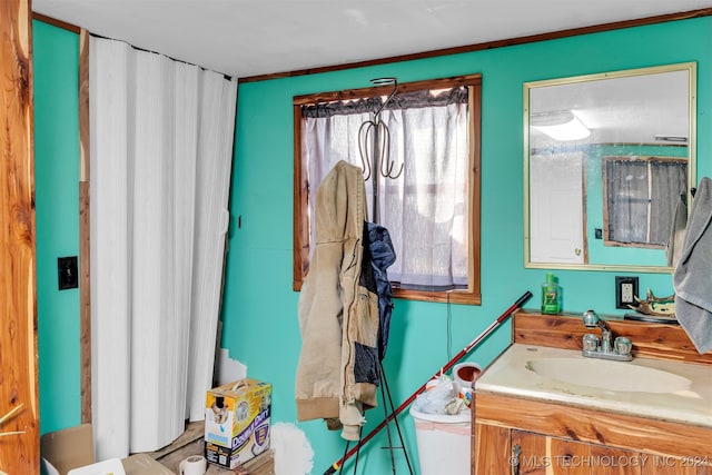 bathroom with vanity