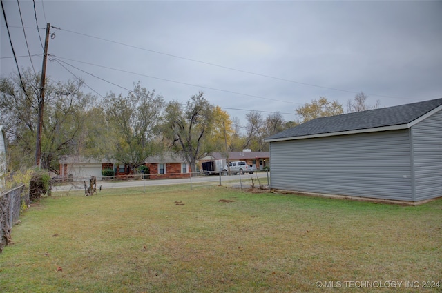 view of yard