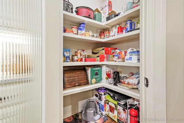 view of pantry