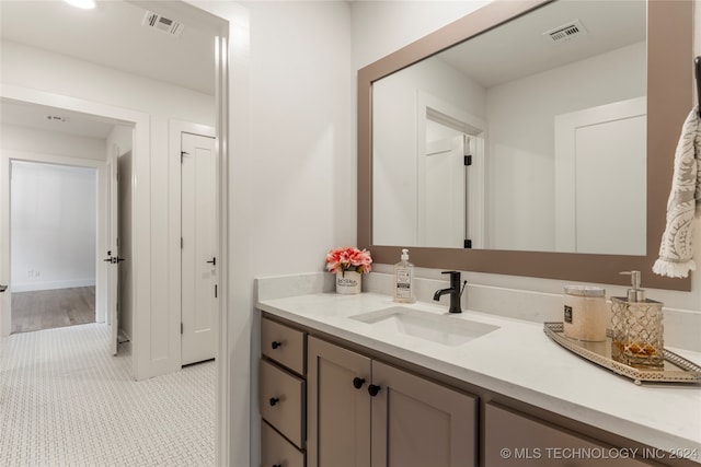 bathroom featuring vanity