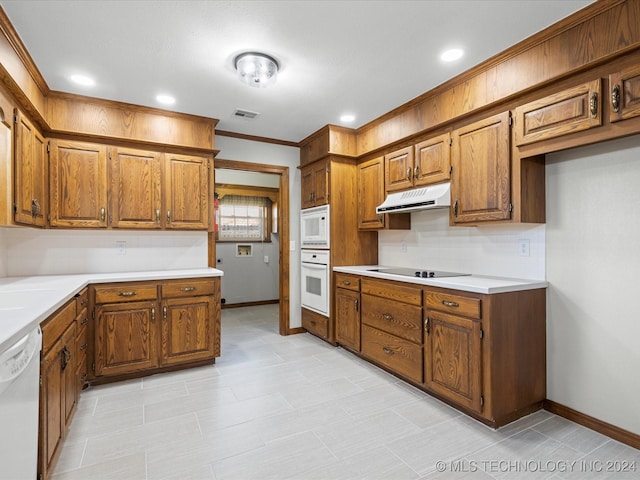 kitchen featuring white appliances