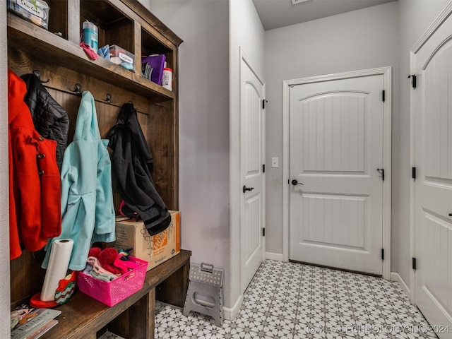 view of mudroom