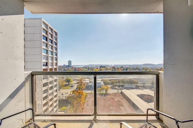 view of balcony