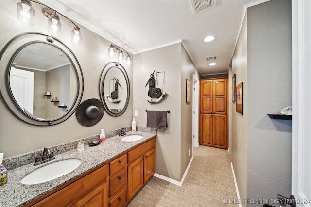 bathroom featuring vanity