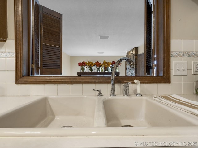 interior details with sink