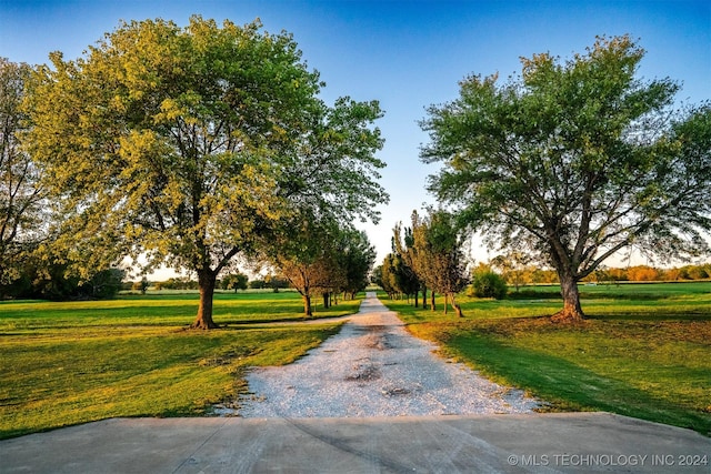 view of road