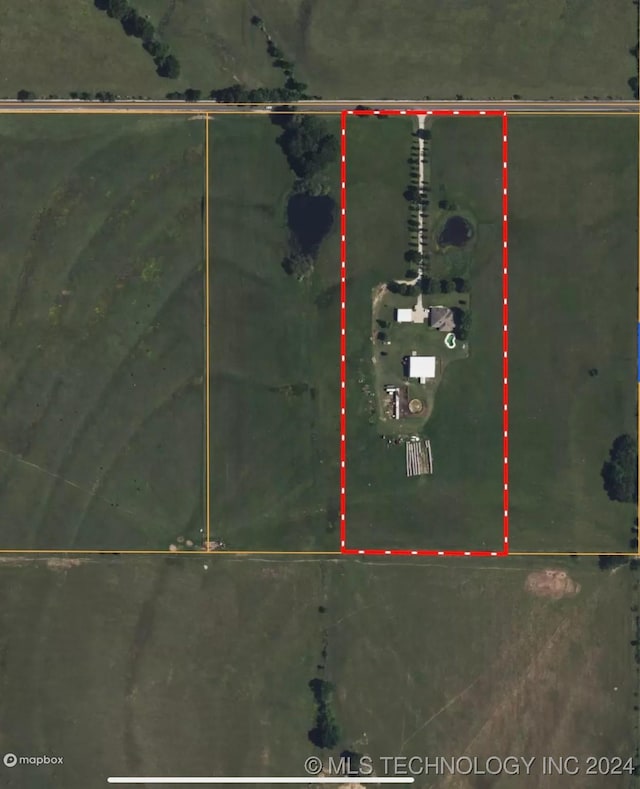 23220 E 121st St S, Broken Arrow, OK 74014 - map / location with property boundaries highlighted