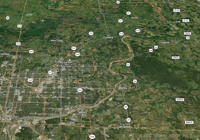 23220 E 121st St S, Broken Arrow, OK 74014 - aerial map of property and surrounding area