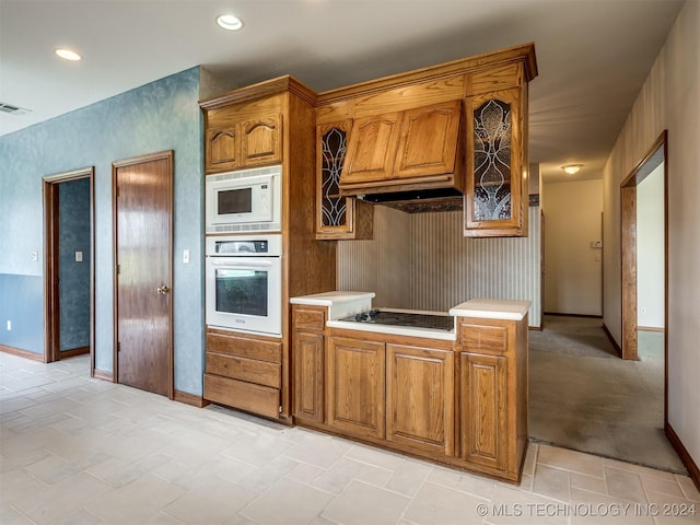 kitchen with white appliances