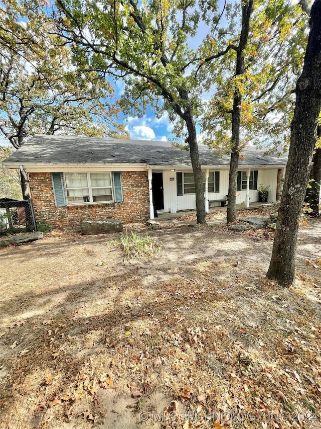 view of ranch-style home