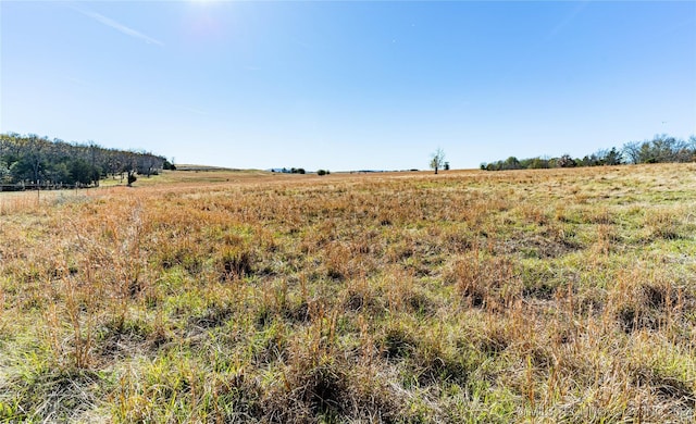 view of landscape with a rural view