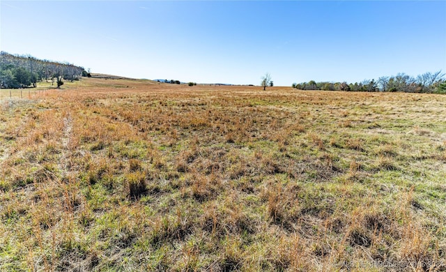 view of landscape featuring a rural view