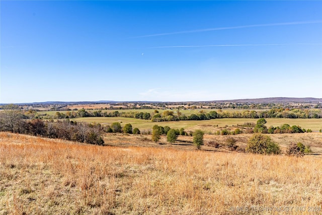 mountain view with a rural view