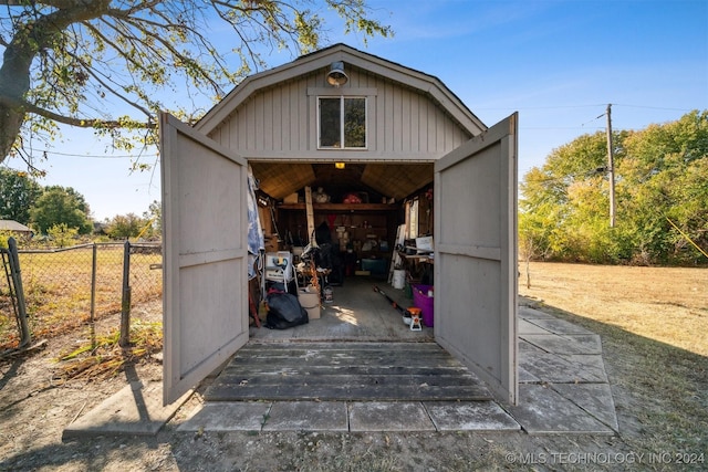 view of outbuilding