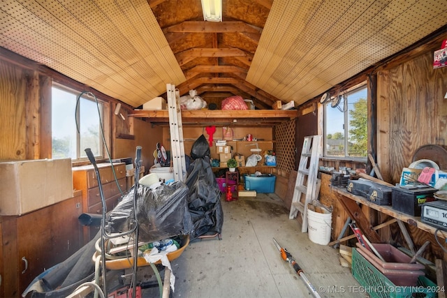 view of storage room