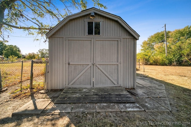 view of outbuilding