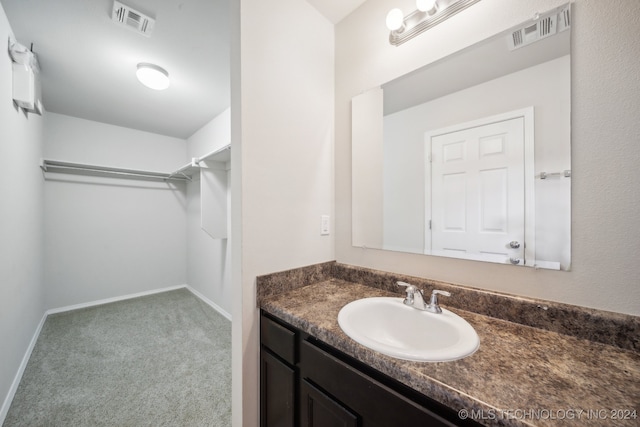 bathroom with vanity